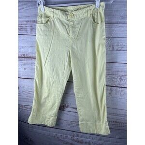 SONOMA LIFE STYLE Capris Women’s 8 Green Stretch Cotton Spandex